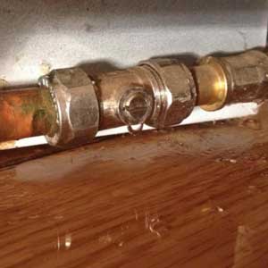 leaking isolating valve